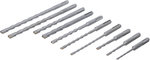 Hamer-boor-set SDS, hardmetalen punt 4 - 12 mm 56-dlg