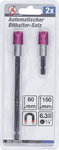 Automatische bithouder-set aandrijving binnenzeskant 6,3 mm (1/4) 60 / 150 mm 2-dlg