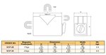 Paar magnetische v-blokken - trekkracht 23 KGF