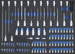 Gereedschapwagen Profi Exclusive 8 laden met 259 gereedschappen + 1 Gasverwarming-paddestoel