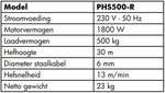 Kabeltakel 500kg draadloos