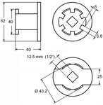 Bgs Technic Oliefiltersleutel 6-tanden voor Hyundai en Kia 2.0L/2.2L diesel