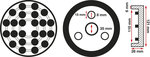 Bgs Technic Rubberschijf voor hefplatforms diameter 120 mm