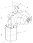 Elektrische kettingtakel 150KG, 240W
