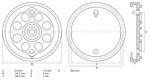 Rubberschijf voor hefplatforms diameter 120 mm