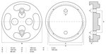 Rubberschijf voor hefplatforms diameter 120 mm