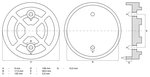 Rubberschijf voor hefplatforms diameter 120 mm