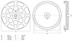 Rubberschijf voor hefplatforms diameter 120 mm