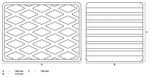 Rubberen pad voor hefplatforms 160 x 120 x 115 mm
