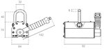 Hefmagneet 0,1 ton