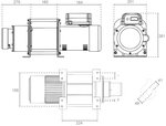 Elektrische treklier 230V 0,3 ton trekbereik 28 meter enkele snelheid