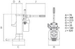 Hydarulische machineheffer 5 ton