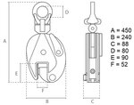 Universeel plaatklem 5 ton