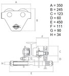 Kettingloopkat 3 ton 2,5 meter bedieningshoogte