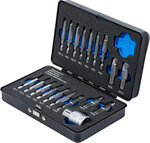 Schroeven uitdraaiset voor binnenzeskant 1,5 - 10 mm / T-profiel (voor Torx) T10 - T55 19-dlg