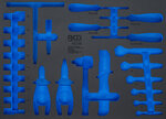 Gereedschapmodule 3/3 leeg voor BGS 70218