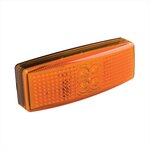Zijmarkeringslamp 12/24V oranje 110x40mm LED