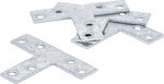 4-delige bracket steel kit, 70x50x16 mm