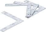 4-delige bracket steel kit, 75x75x12 mm