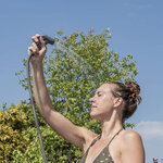 Camping douche 11L met voetpomp
