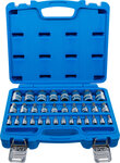 Dopsleutelbitset (1/4) / (3/8) / (1/2) Binnenzeskant 2 - 19 mm / 1/4 - 9/16 metrische en inchmaten 32-dlg