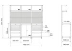 Wandsysteem Starterspakket hout 3 modules