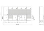 Wandsysteem compact hout 6 modules