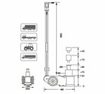 Hydro-pneumatische krik 20 - 40 ton