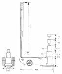 Hydropneumatische rolkrik met capaciteit 50 ton