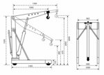 Werkplaatskraan 1 ton europallets