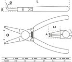 Borgringtangset 175 mm 4-dlg