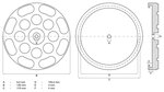 Rubberschijf voor hefplatforms diameter 120 mm