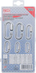 Bgs Technic 20-delige Snap Hook Set, geschroefd