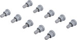 Bitset met dieptestop voor gipskartonplaten aandrijfbuitenzeskant 6,3 mm (1/4) kruisgleuf PH2 10-dlg.