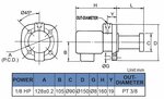 Koelvloeistofpomp, 130 mm, 0,15 kw, 230v