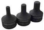 Stubby Impact Spline Bit-doppenset M4 tot M18 Laag profiel 9-delige