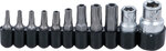 Bgs Technic Bit Set Aandrijving 10 mm (1/4) / 10 mm (3/8) Torx tamperproof (voor Torx) | 11 stks