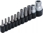 Bgs Technic Bit Set Aandrijving 10 mm (1/4) / 10 mm (3/8) Torx tamperproof (voor Torx) | 11 stks