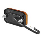 Zijmarkeringslamp 12/24V oranje 80 x 44 mm LED