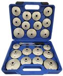 Oliefilterdoppen set 23 delig aluminium