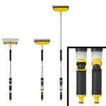 Wasborstel met wisser en zeepdispenser en telescopische steel 92-150 cm