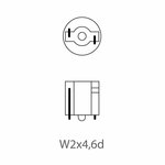 Autolamp 12V 1,2W T5 W2x4,6d x10 stuk
