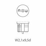 Autolamp 12V 3W T10 W2,1x9,5d x10 stuk