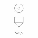 Autolamp 12V 10W SV8,5 11x43 x10 stuks