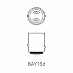 Autolamp 12V 21/5W BAY15d x10 stuk