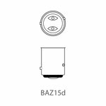 Autolamp 12V 21/4W BAZ15d x10 stuk