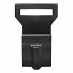 Tentclip voor tentstok 20-25mm met sleuf zwart
