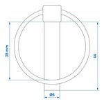 Borgpen 6mm met ring