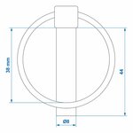 Borgpen 8mm met ring