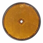 Reflector oranje 80mm schroefbevestiging